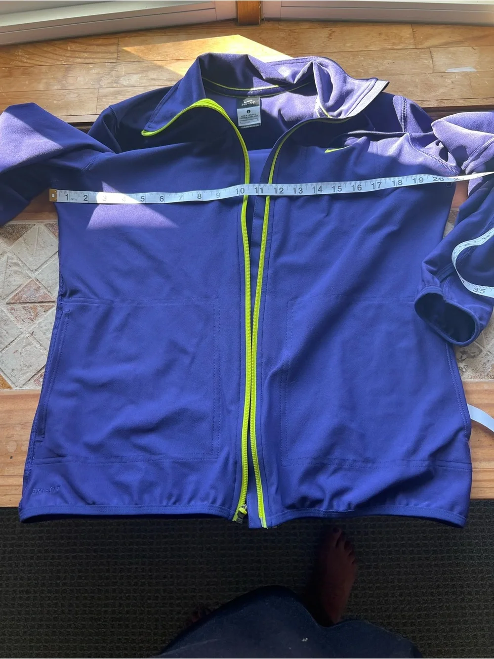 Nike Dri-FIT Purple Knit Track Jacket Full Zip Pockets Women's Size L # 359